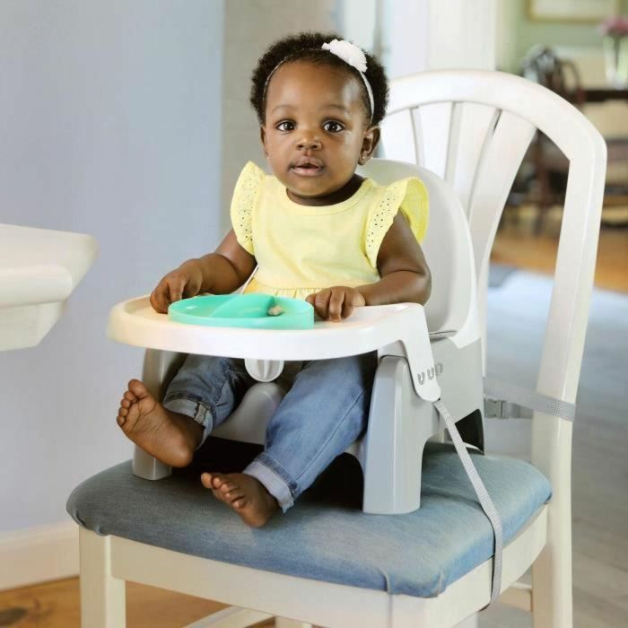 Ingenuity ING12914129401 Asiento Elevado de Aprendizaje para Comidas, Modelo Plato Twist & Dine, Naranja y Azul, Niños 6 Meses a 3 Años 5