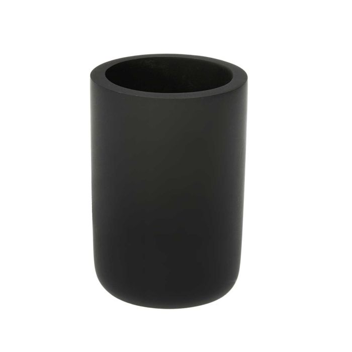 Vaso para cepillos de poliresina negro Versa 7x10 cm (2 Unidades) Vaso para cepillos de poliresina negro Versa 7x10 cm (2 Unidades)