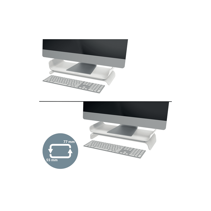 Leitz Soporte Elevador Monitor Ajustable Ergo Gris 65040085 5