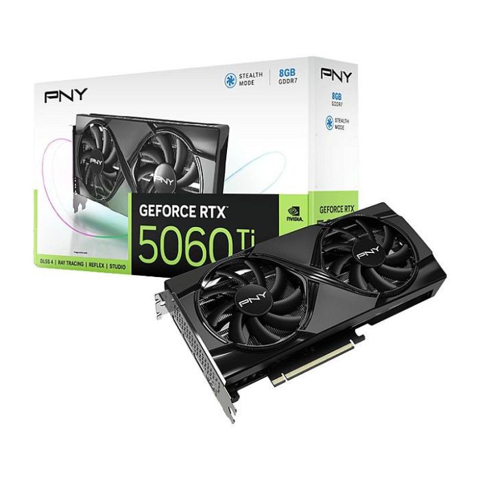 PNY GeForce RTX 5060 Ti 8GB GDDR7 Dual Fan Tarjeta Gráfica 9