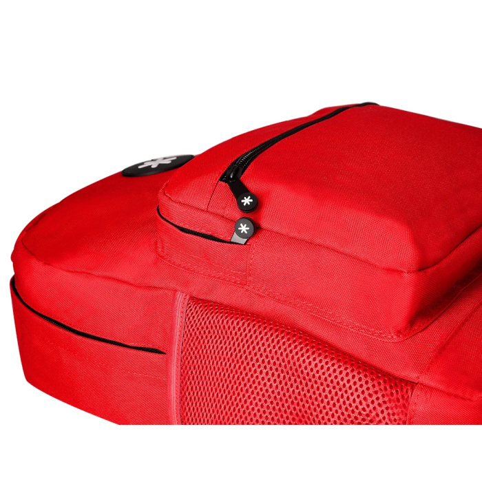 Antartik Mochila Escolar Roja 320x140x430 mm con Bolsillo Portátil 15.6" y Múltiples Bolsillos 8
