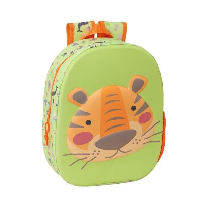 Mochila 3D Safta Tiger 3D 27x33x10 cm 0 Mochila 3D Safta Tiger 3D 27x33x10 cm 0