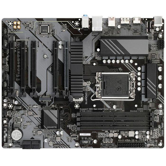 GIGABYTE GIG1688241533692 Placa base B760 DS3H compatible con Intel 14ª Gen DDR5 hasta 7600 MHz 2x PCIe 4.0 M.2 7