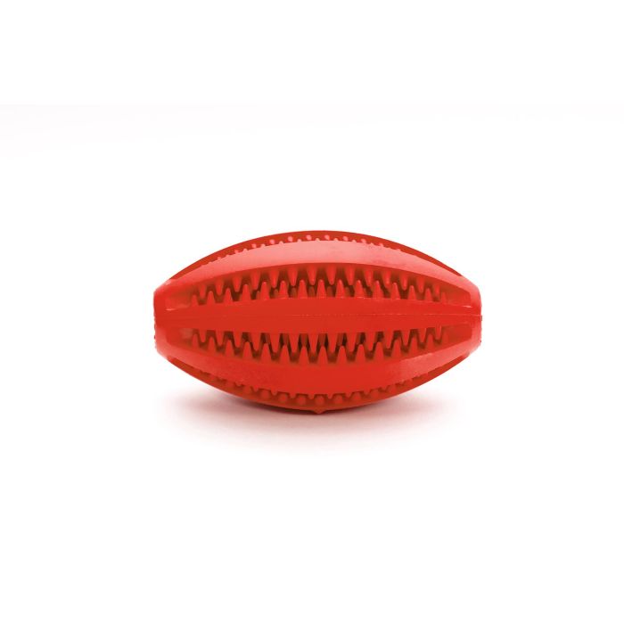 Gloria Pelota Rugby Dental Resistente para Perro XL 11cm de Goma Anti-Sarro y Ansiedad 0 Gloria Pelota Rugby Dental Resistente para Perro XL 11cm de Goma Anti-Sarro y Ansiedad 0