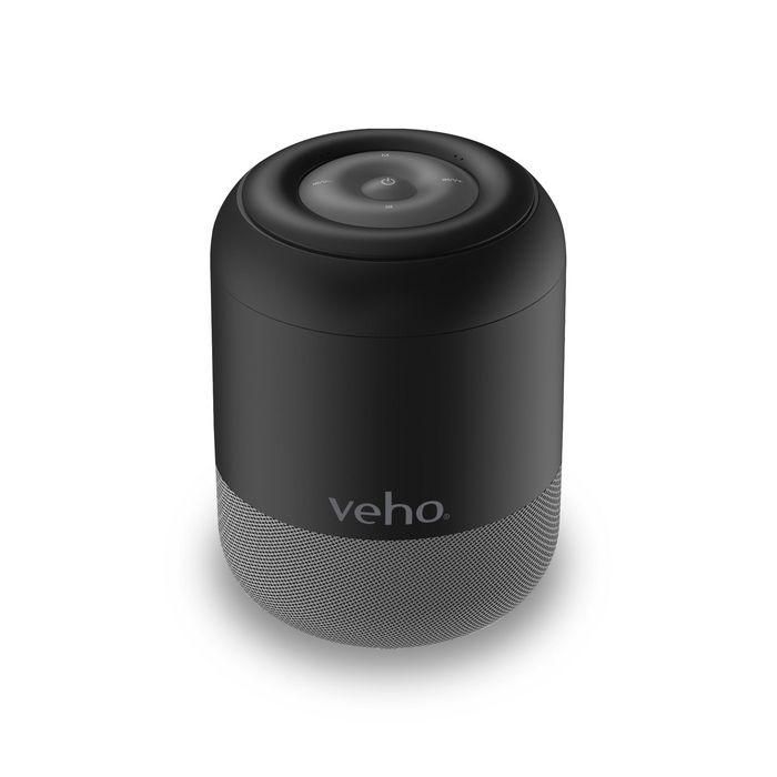 Veho MZ-S Altavoz Bluetooth Inalámbrico Portátil Potente 5W, 12h Batería, Alcance 10m, Negro