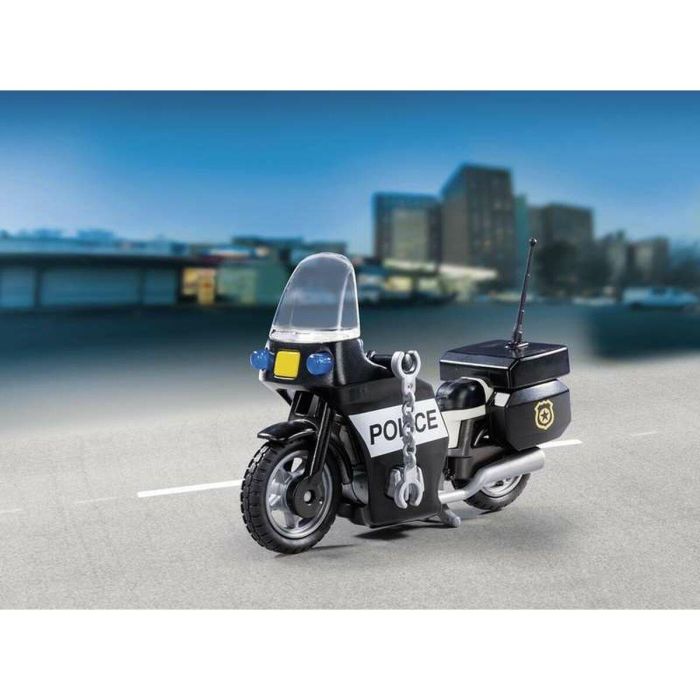 Playmobil PL5648 Maleta de Policía Motorista para Niño, 13 piezas, +4 años 8