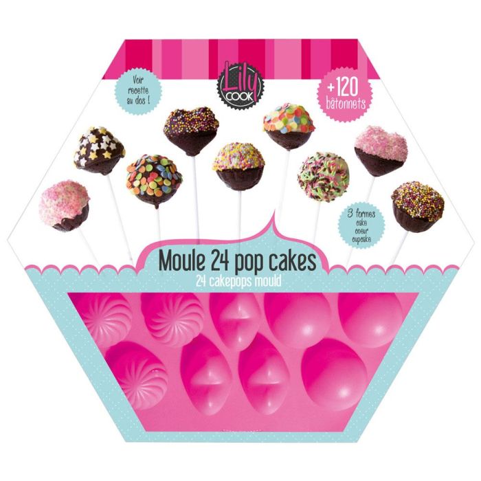 Molde 24 Pop Cake Con 120 Palos Lily Cook 1