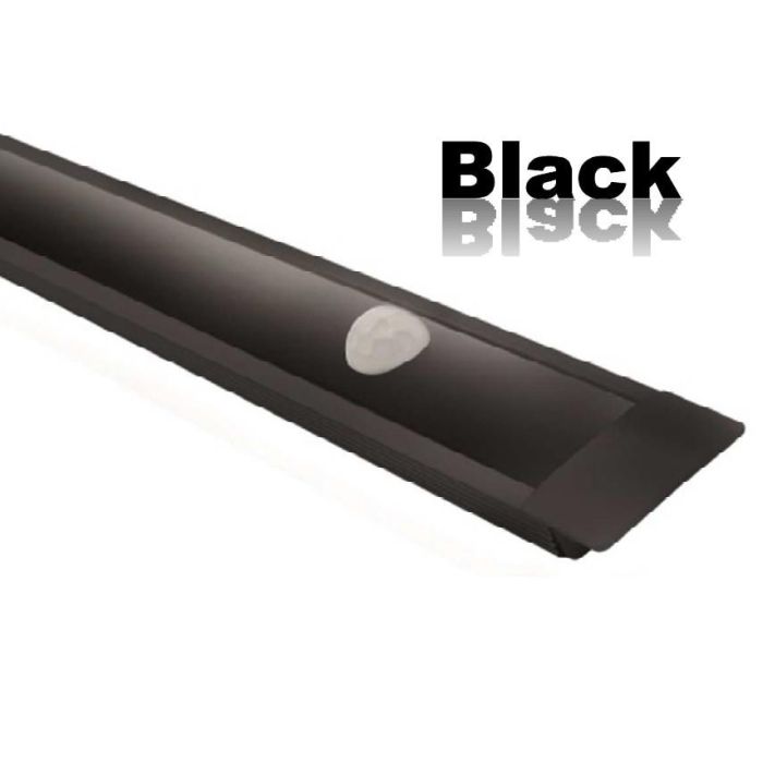 ILIMINACION Y ACC. Lámpara de Embutir Slim-R PIR 413, Negra, para Muebles y Armarios (Pack de 2 Unidades)