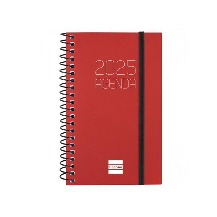 Finocam Agenda Anual Opaque Espiral E3-79x127 mm Svh Burdeos 2025 Finocam Agenda Anual Opaque Espiral E3-79x127 mm Svh Burdeos 2025