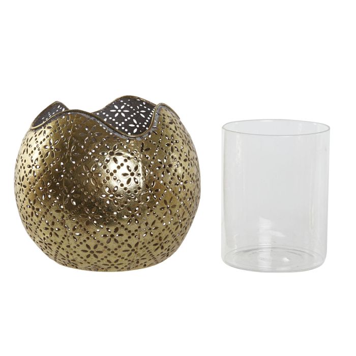Portavela Oriental DKD Home Decor Dorado 13.5 x 11.5 x 13.5 cm 2 Portavela Oriental DKD Home Decor Dorado 13.5 x 11.5 x 13.5 cm 2