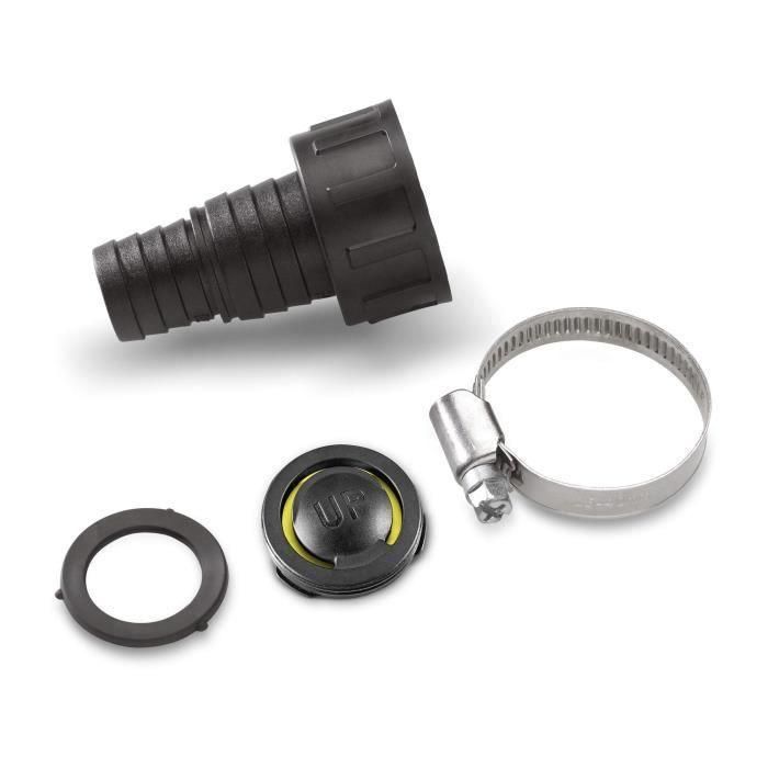 KÄRCHER Adaptador 1" (25,4mm) / 3/4" (19mm) con Válvula de Retención para Salida G1 y Abrazadera de Manguera 1 KÄRCHER Adaptador 1" (25,4mm) / 3/4" (19mm) con Válvula de Retención para Salida G1 y Abrazadera de Manguera 1