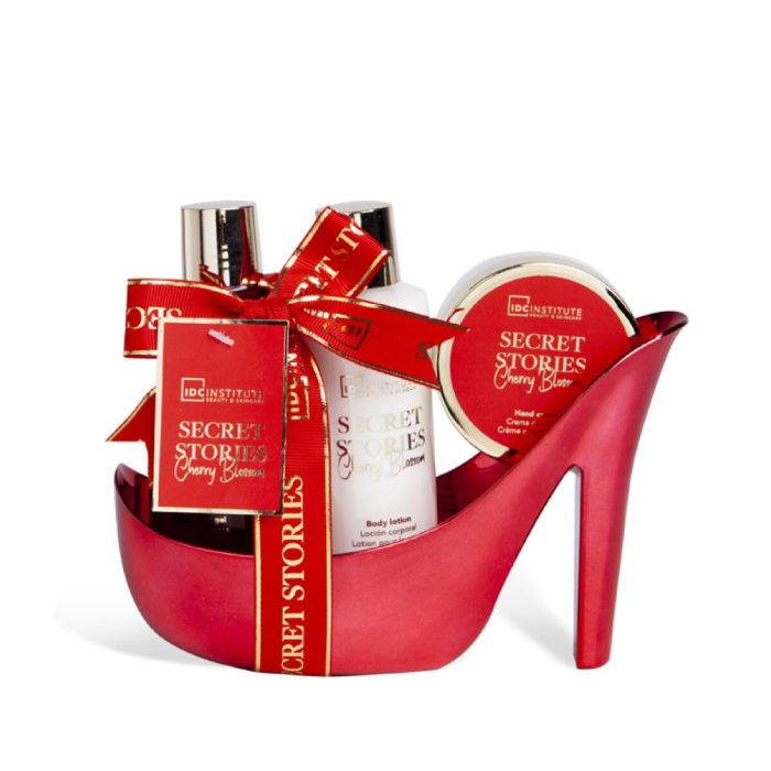 Set de higiene IDC Institute Secret Stories - Cherry Blossom Zapato Rojo 4 Piezas Set de higiene IDC Institute Secret Stories - Cherry Blossom Zapato Rojo 4 Piezas
