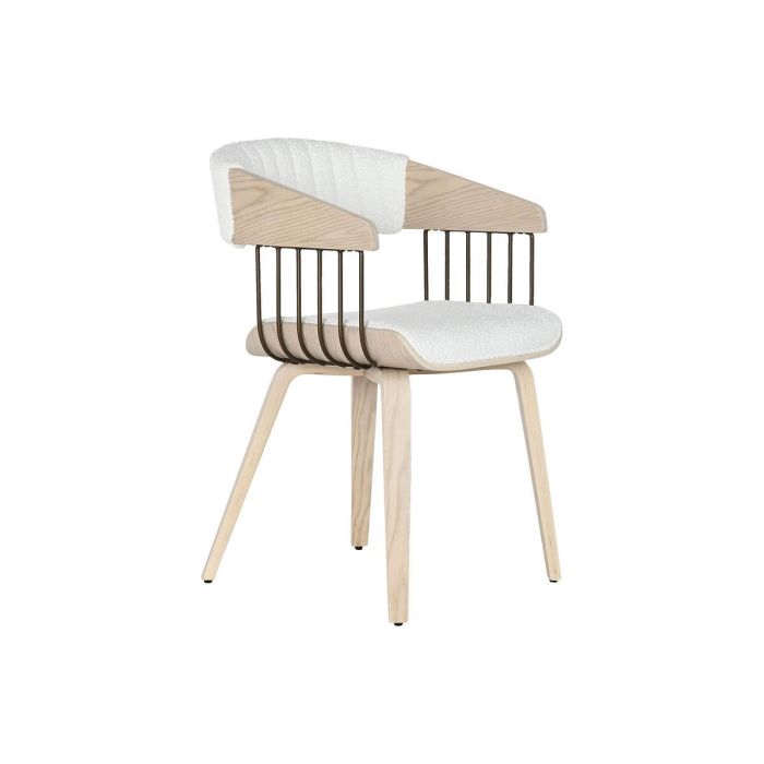 Silla Scandi DKD Home Decor Blanco 55 x 76.5 x 51 cm