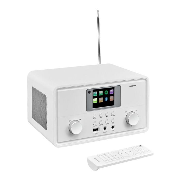 Medion Radio por Internet MED1717434079310 DAB Bluetooth 2 x 10 W RMS Blanco 4