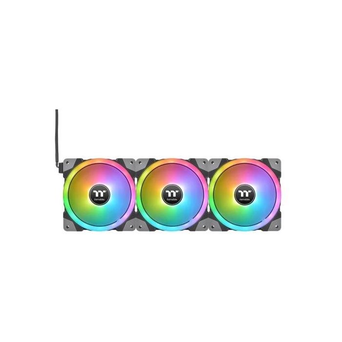 Thermaltake SWAFAN EX12 RGB Ventilador PC 120mm, Pack de 3, Edición Premium TT