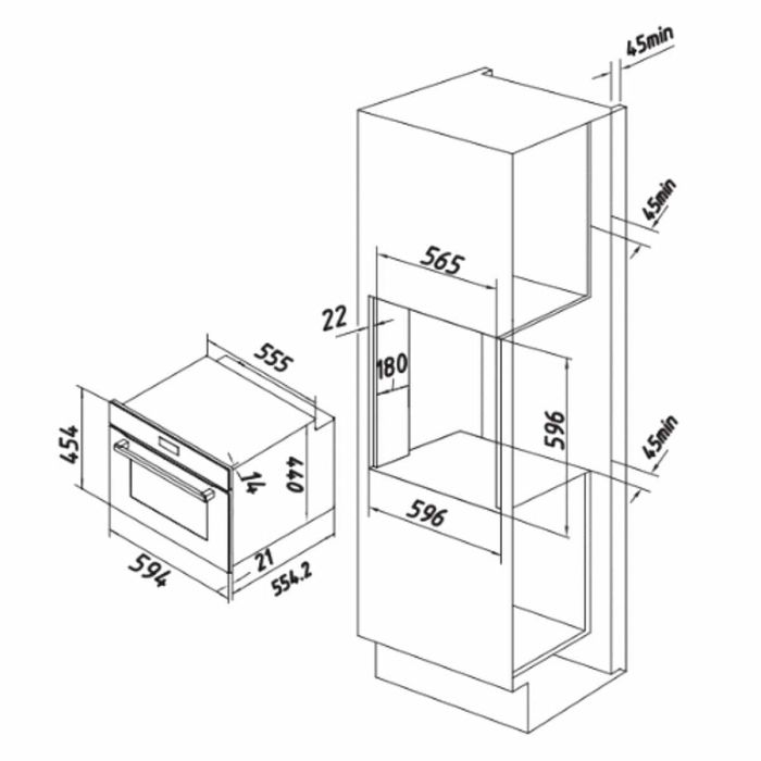 Horno Multifunción Cecotec Bolero Hexa M224500 Edge 2600 W 53 L 11