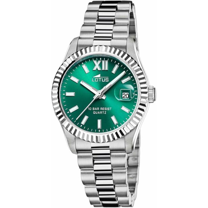 Reloj Hombre Lotus 18930/4 Verde Plateado Reloj Hombre Lotus 18930/4 Verde Plateado