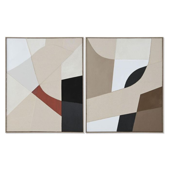Cuadro Urban DKD Home Decor Beige Marron 3.8 x 102 x 82 cm (2 Unidades) Cuadro Urban DKD Home Decor Beige Marron 3.8 x 102 x 82 cm (2 Unidades)