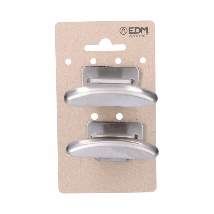 Colgador EDM 85576 Acero Inoxidable Ropa 2 Unidades