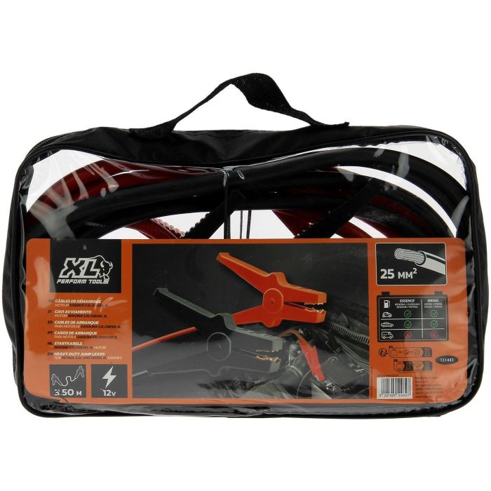 HERRAMIENTAS DE RENDIMIENTO XL Cables de arranque DIN de 25 mm² - Motor diesel 5,5l - 25mm²x 3m 2 HERRAMIENTAS DE RENDIMIENTO XL Cables de arranque DIN de 25 mm² - Motor diesel 5,5l - 25mm²x 3m 2