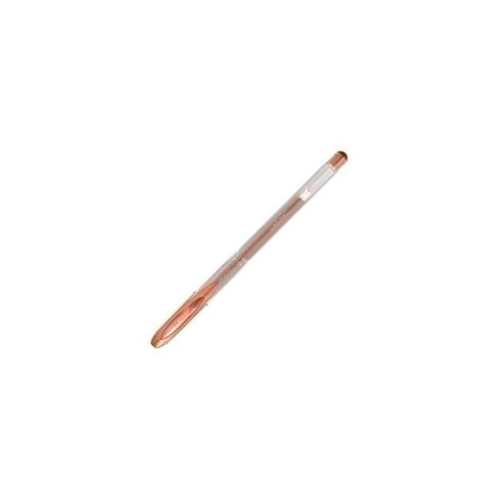Uni-Ball Rollerball Signo Noble Metal UM-120Nm 0.8 mm Bronce, Tinta Gel Efecto Metálico, Caja 12 Unidades