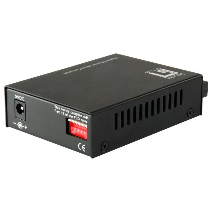 Level One GVT-2002 Conversor de Medios 10/100/1000T a 1000SX 20km 1