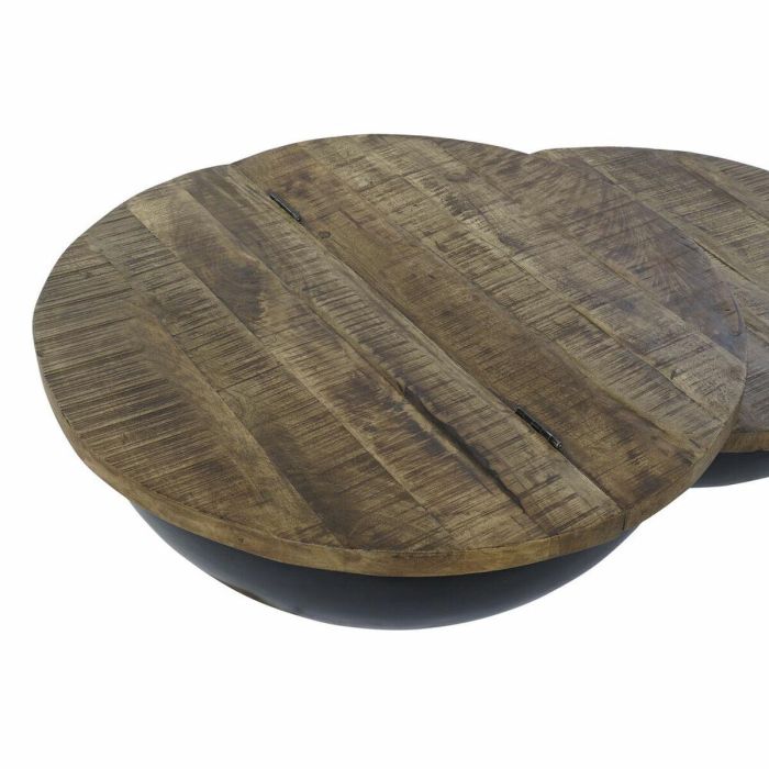 Mesa de Centro DKD Home Decor Madera Metal 114 x 76 x 33 cm 4 Mesa de Centro DKD Home Decor Madera Metal 114 x 76 x 33 cm 4