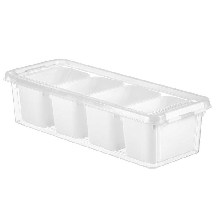 Organizador 4 Huecos Alto Blanco Kinvara 37X9CM (12 Unidades) 1 Organizador 4 Huecos Alto Blanco Kinvara 37X9CM (12 Unidades) 1