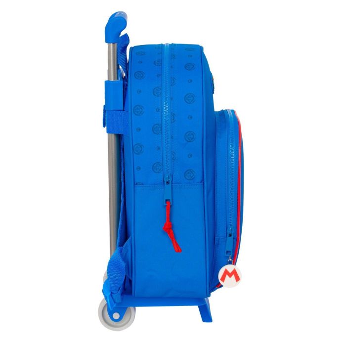 Mochila Escolar con Ruedas Super Mario Play Azul Rojo 28 x 34 x 10 cm 1 Mochila Escolar con Ruedas Super Mario Play Azul Rojo 28 x 34 x 10 cm 1