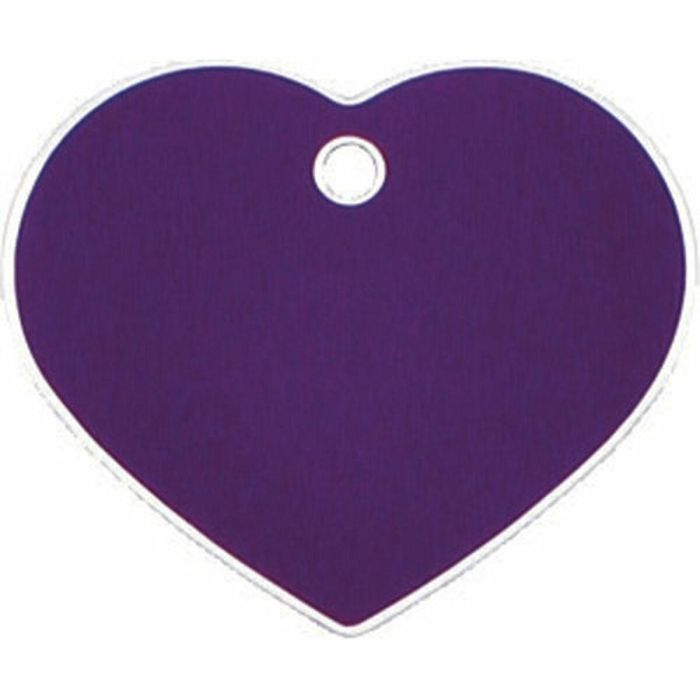 Placa identificativa para collar Imarc Heart Lila 1