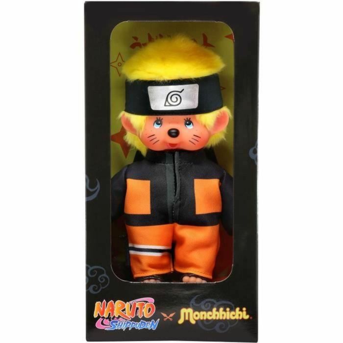 Bandai SE241088 Peluche Monchhichi Naruto Shippuden 20 cm Suave para Niños y Adultos con Banda Ninja de Konoha 1 Bandai SE241088 Peluche Monchhichi Naruto Shippuden 20 cm Suave para Niños y Adultos con Banda Ninja de Konoha 1