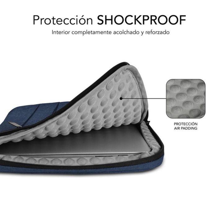 Subblim SUBLS-AP36003 Funda Air Padding 360 Sleeve para Portátiles 13.3-14" Protección antigolpes, resistente al agua y con bolsillos - Azul 1 Subblim SUBLS-AP36003 Funda Air Padding 360 Sleeve para Portátiles 13.3-14" Protección antigolpes, resistente al agua y con bolsillos - Azul 1