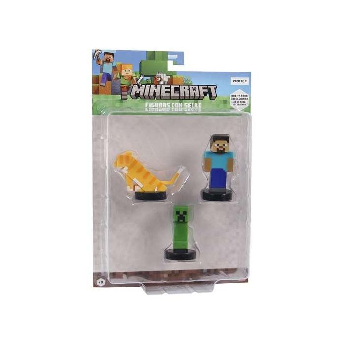 Figura minecraft pack de 3 figuras. - modelos surtidos Figura minecraft pack de 3 figuras. - modelos surtidos