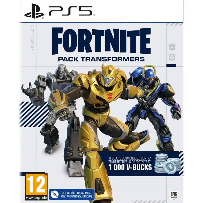 Just For Games Paquete de Transformadores Fortnite - Juego de PS5 0 Just For Games Paquete de Transformadores Fortnite - Juego de PS5 0