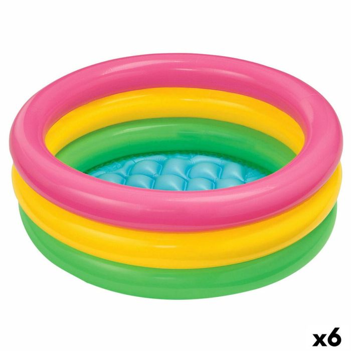 Piscina Hinchable para Niños Intex Sunset Aros 68 L 86 x 25 x 86 cm (6 Unidades)