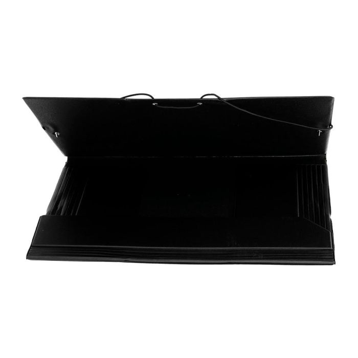 Carpeta Liderpapel Gomas Folio Solapas Plastico Negra 5