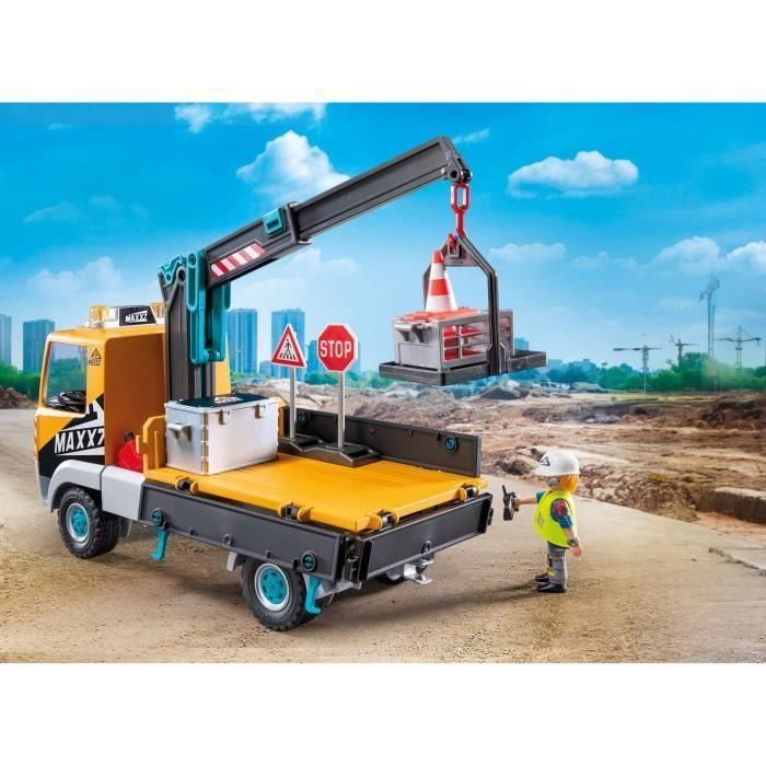 Playmobil - Camión De Construcción Con 3 Playmobil - Camión De Construcción Con 3