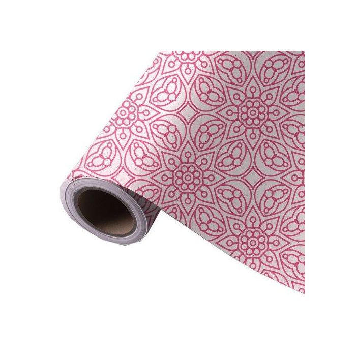 Papel De Regalo Bobina Wonder Wrapper Caña De Azucar 62 Cm X 85 M (4 Kg Aprox.) Todo Año Mandala Rosa