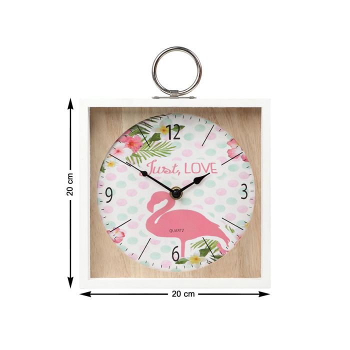 Reloj de Pared Rosa 20 x 5 x 20 cm