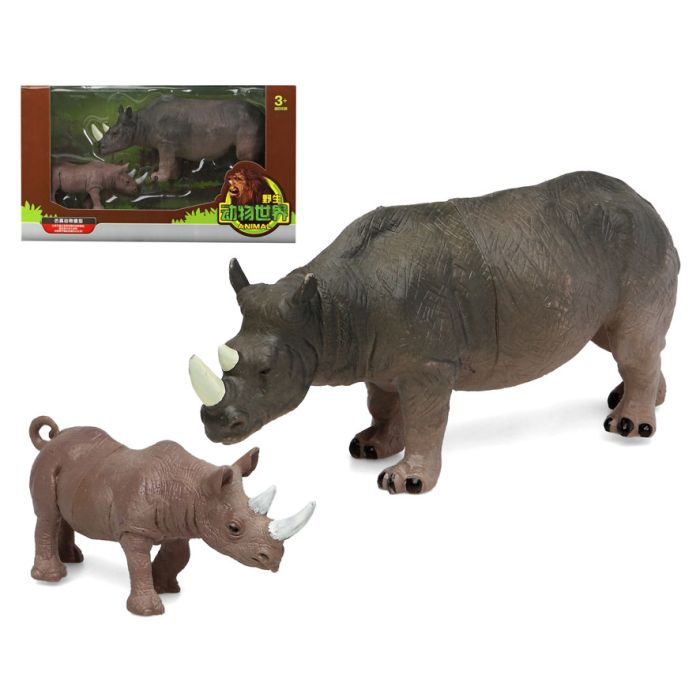 Set de Animales Salvajes Rinoceronte (2 pcs)