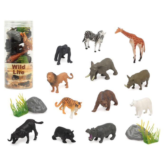 G. Animales Selva 18X7 Cm 16 Piezas G. Animales Selva 18X7 Cm 16 Piezas