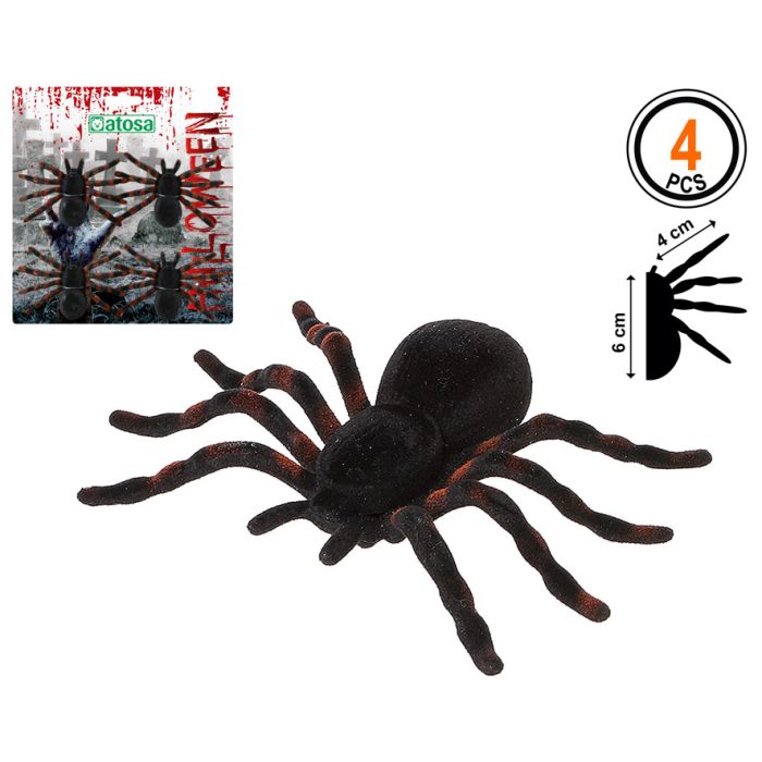 Araña Negro (4 Unidades)