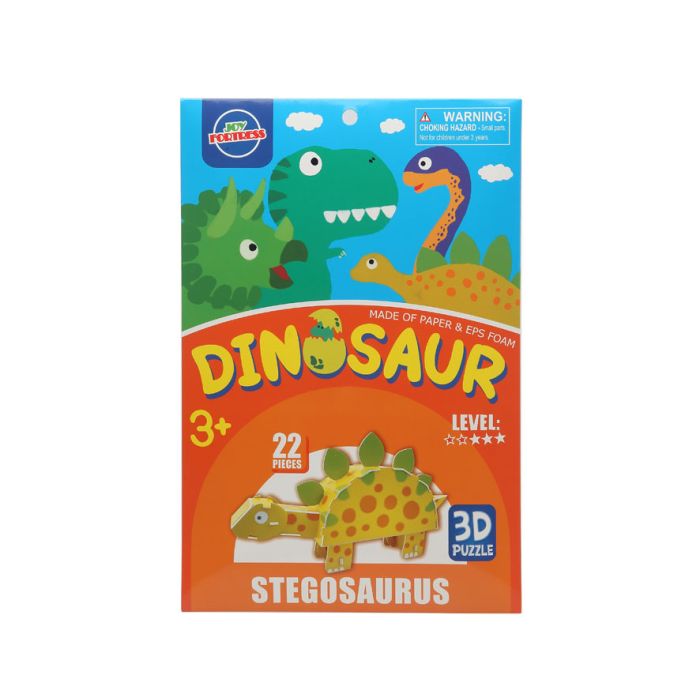 Puzzle 3D Stegosaurus Dinosaurios