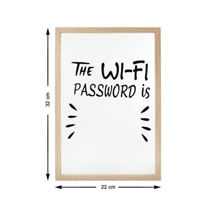 Pizarra blanca The WiFi Password