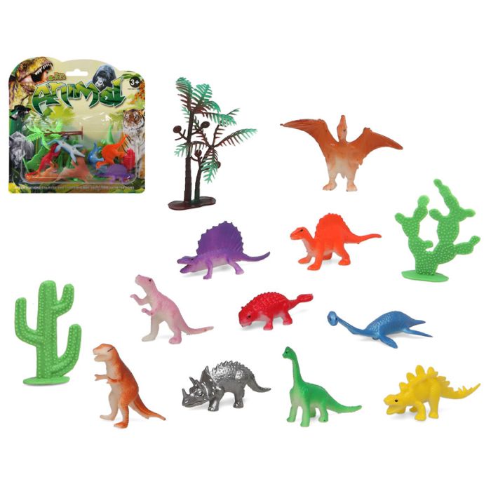 Set de Dinosaurios 13 Piezas 20 x 14 x 10 cm