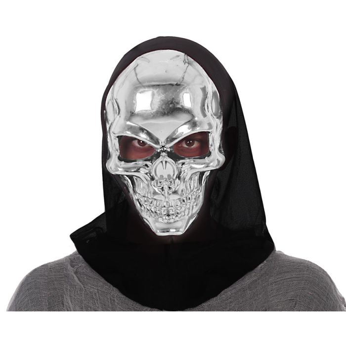 Máscara Plateado Esqueleto