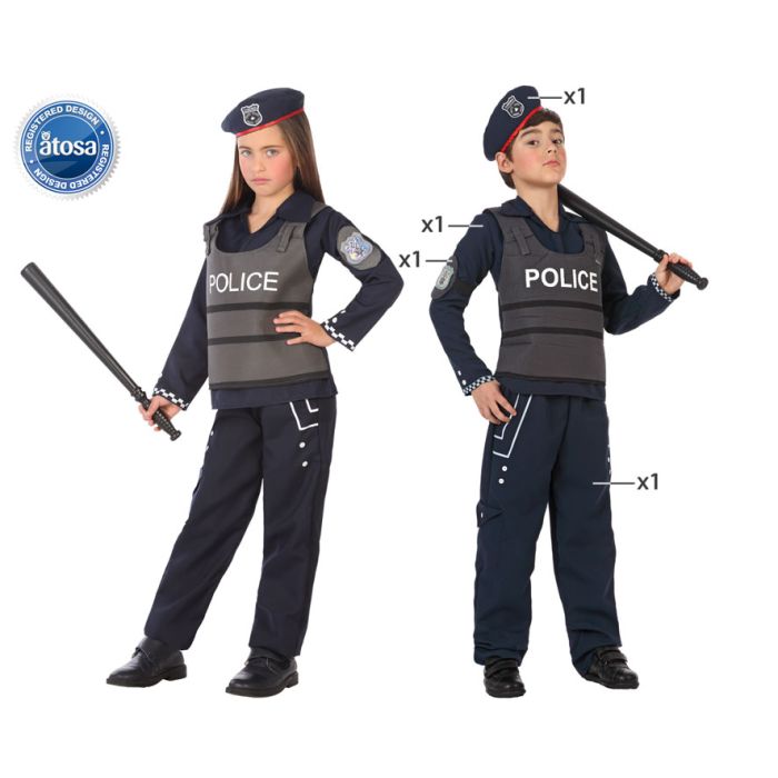Disfraz para Niños Policía 5-6 Años