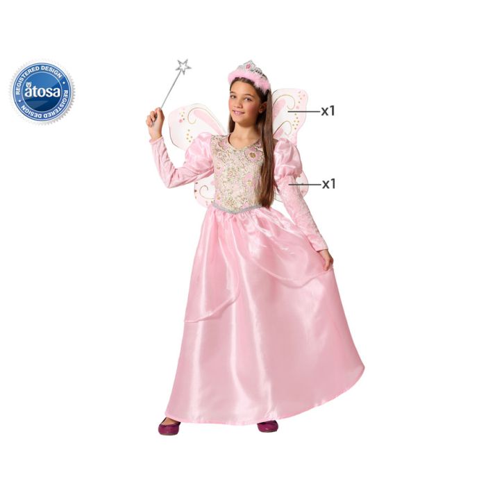 Disfraz Hada Madrina Rosa 3-4 Disfraz Hada Madrina Rosa 3-4