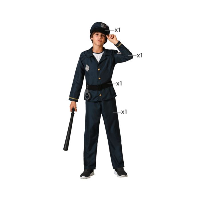 Disfraz para Niños Policía 7-9 Años