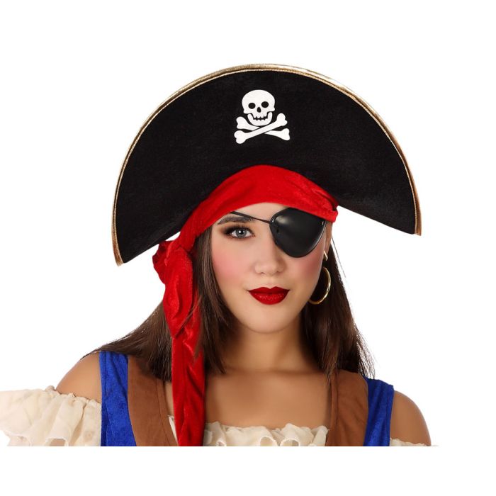 Sombrero 59390 Negro Piratas